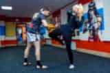 Удары коленями на лапах с тренером Карягиным Вадимом